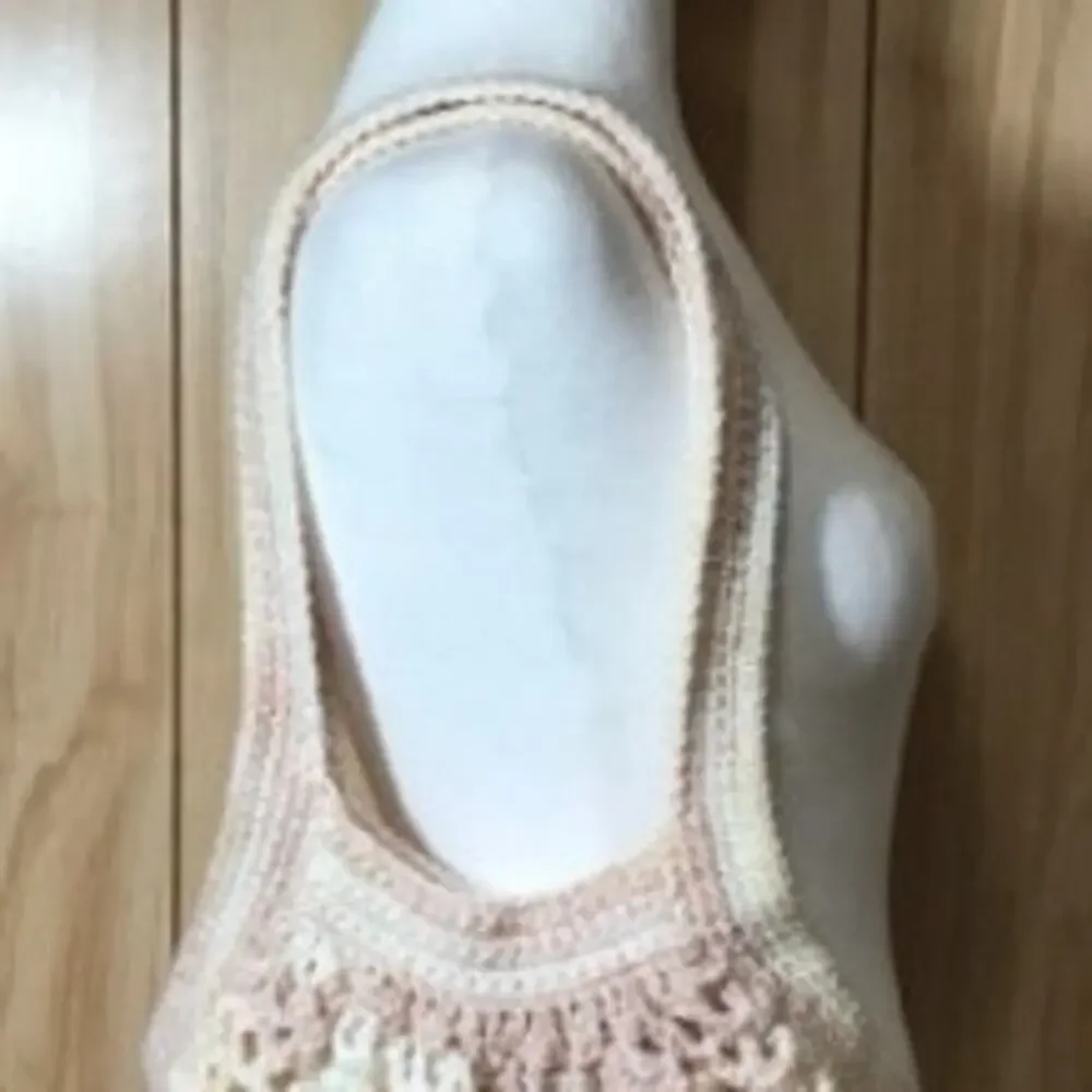 NWT Pink Handmade Crocheted Medium Reusable Mesh Market Bag by Dawny